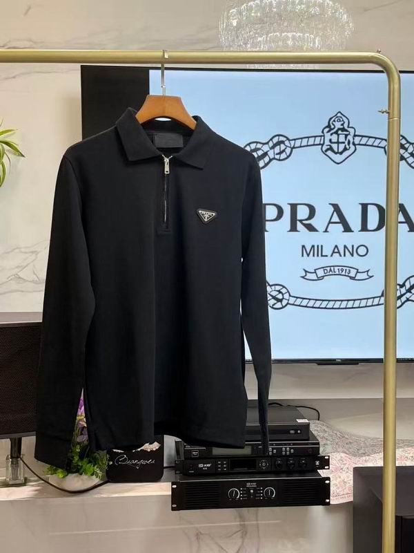 Prada 长袖翻领