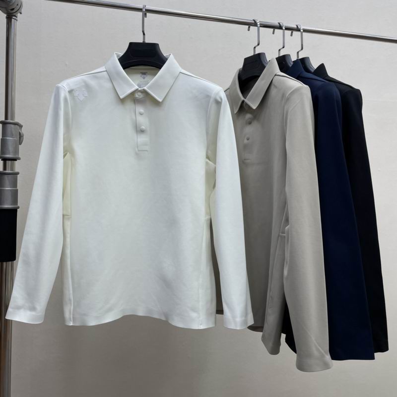 Descente 长袖翻领