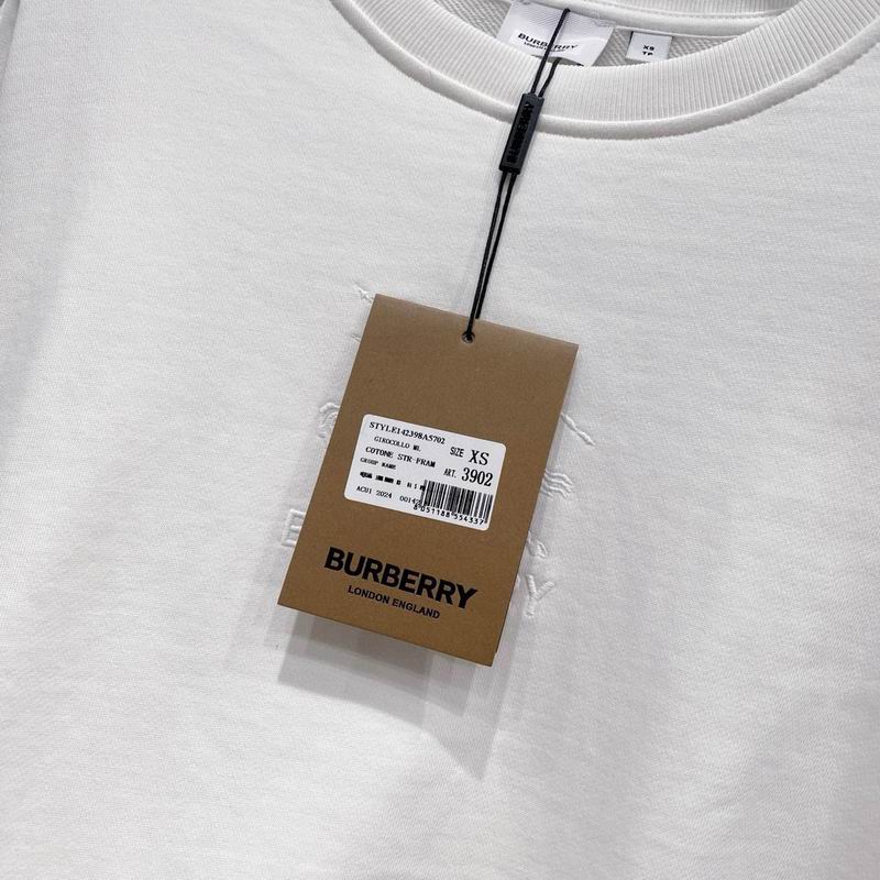 Kraft paper clothing hang tag attached to a shirt